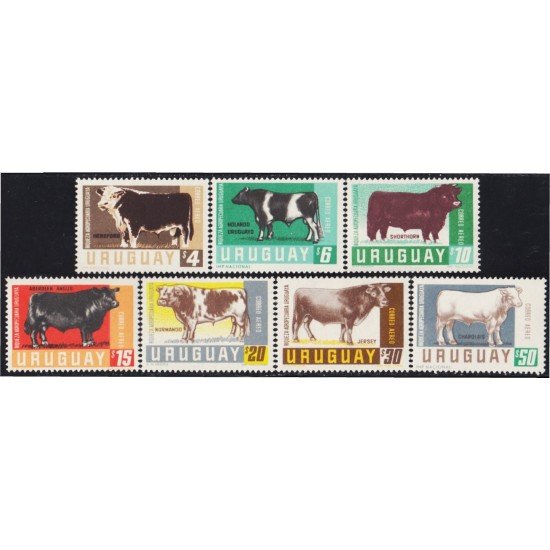 Uruguay A- 284/90 1966 Riqueza ganadera nacional MNH Uruguay A- 284/90 1966 Riqueza ganadera nacional MNH