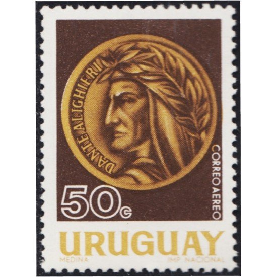 Uruguay A- 293 1966 7º Centenario de Dante Alighieri MNH Uruguay A- 293 1966 7º Centenario de Dante Alighieri MNH