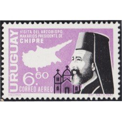 Uruguay A- 305 1967 Arzobispo Makarios Presidente de Chipre MNH