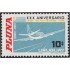 Uruguay A- 315 1967 30º Aniversario de servicios aéreos PLUNA Avión MNH