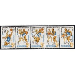 Uruguay A- 318/22 1967 Campeonato Mundial de Basketball MNH