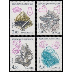 France Francia 2429/32 1986 Serie Naturaleza de Francia Minerales MNH France Francia 2429/32 1986 Serie Naturaleza de Francia Minerales MNH