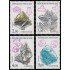 France Francia 2429/32 1986 Serie Naturaleza de Francia Minerales MNH