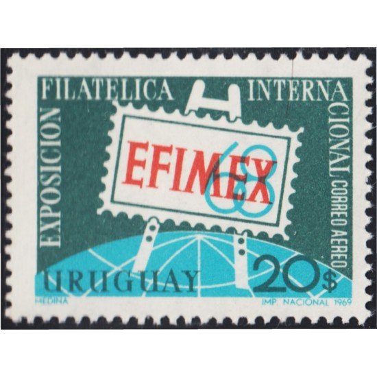 Uruguay A- 349 1969 EFIMEX Exp. Filatélico Internacional en México MNH Uruguay A- 349 1969 EFIMEX Exp. Filatélico Internacional en México MNH