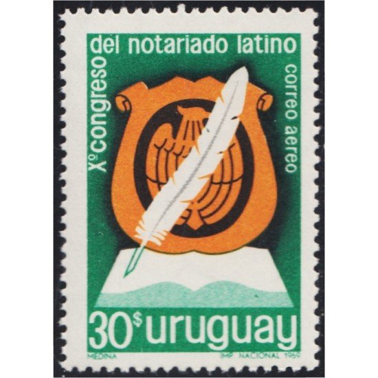 Uruguay A- 350 1969 10º Congreso del notariado latino MNH Uruguay A- 350 1969 10º Congreso del notariado latino MNH