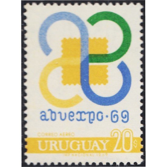 Uruguay A- 353 1969 Exp. Filatélica Abuexpo 69 Argentina, Brasil y Uruguay MNH Uruguay A- 353 1969 Exp. Filatélica Abuexpo 69 Argentina, Brasil y Uruguay MNH