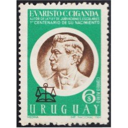 Uruguay A- 358 1970 100 Años del nacimiento de Evaristo C. Ciganda MNH