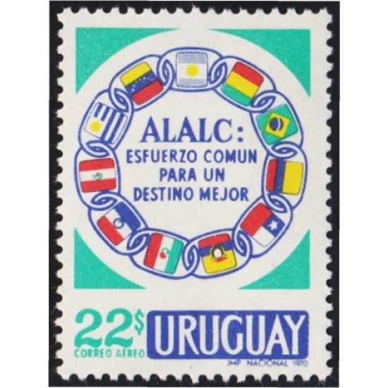 Uruguay A- 371 1970 Asociación Latinoamericana de libre comercio MNH Uruguay A- 371 1970 Asociación Latinoamericana de libre comercio MNH