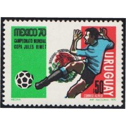 Uruguay A- 372 1970 Copa del Mundo de Fútbol MNH