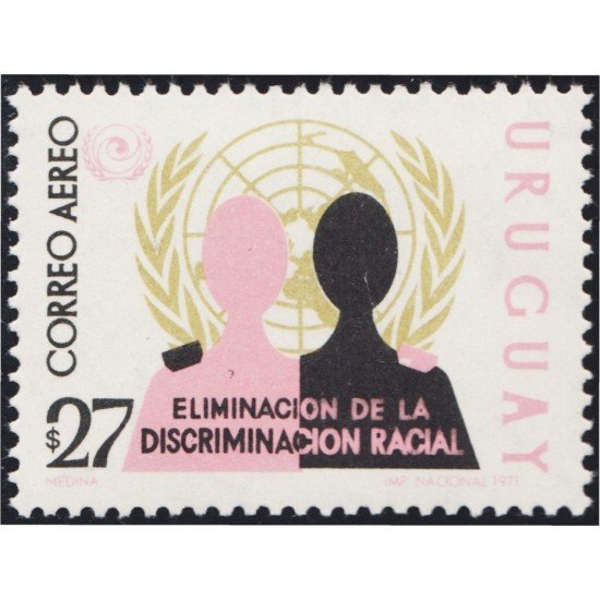 Uruguay A- 374 1971 Año Internacional contra el racismo y la discriminación MNH Uruguay A- 374 1971 Año Internacional contra el racismo y la discriminación MNH