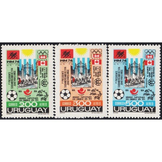 Uruguay A- 390A/C 1974 Eventos del año MNH Uruguay A- 390A/C 1974 Eventos del año MNH