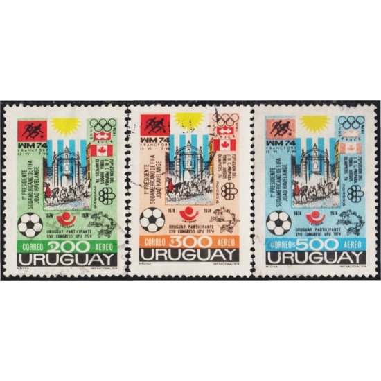 Uruguay A- 390A/C 1974 Eventos del año Usados Uruguay A- 390A/C 1974 Eventos del año Usados