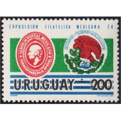 Uruguay A- 392 1974 Exposición Filatélica Interamericana México MNH