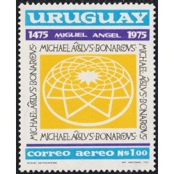 Uruguay A- 397 1975 500 Aniversario de Miguel Angel MNH Uruguay A- 397 1975 500 Aniversario de Miguel Angel MNH