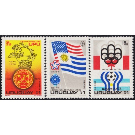 Uruguay A- 403/05 1975 Eventos del Año MNH Uruguay A- 403/05 1975 Eventos del Año MNH