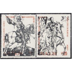 Uruguay A- 409/10 1978 Caballero de Rubero y Caballero de Rubens MNH Uruguay A- 409/10 1978 Caballero de Rubero y Caballero de Rubens MNH