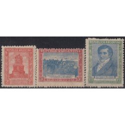 Argentina 252/54 1920 Centenario de la muerte del General Manuel Belgrano MNH Argentina 252/54 1920 Centenario de la muerte del General Manuel Belgrano MNH