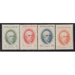 Argentina 387/90 1938 150 Años de la muerte de Domingo Sarmiento MNH