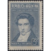 Argentina 413 1941 Centenario de la muerte de Marco de Avellanada MNH