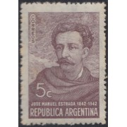 Argentina 420 1942 Centenario del nacimiento de José Manuel Estrada MNH