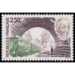 France Francia 2452 1987 Homenaje a Fulgense Bienvenüe creador del metropolitan de París MNH France Francia 2452 1987 Homenaje a Fulgense Bienvenüe creador del metropolitan de París MNH