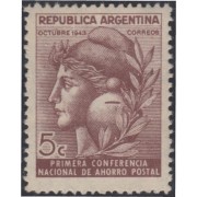 Argentina 429a 1943 1ra Conferencia Nacional de ahorro postal MNH