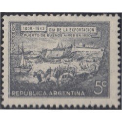 Argentina 430 1943 Puerto de Buenos Aires Día de la exportación MNH Argentina 430 1943 Puerto de Buenos Aires Día de la exportación MNH