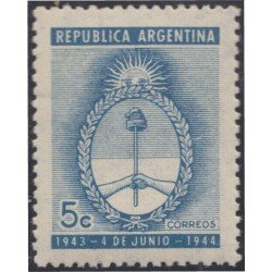 Argentina 442 1944 1º Aniv. del nuevo régimen político de Argentina MNH Argentina 442 1944 1º Aniv. del nuevo régimen político de Argentina MNH
