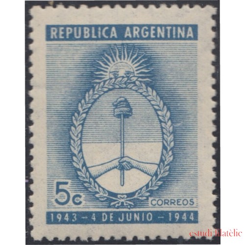 Argentina 442 1944 1º Aniv. del nuevo régimen político de Argentina MNH