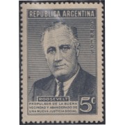 Argentina 465 1946 Aniversario de la muerte del Presidente Roosevelt MNH
