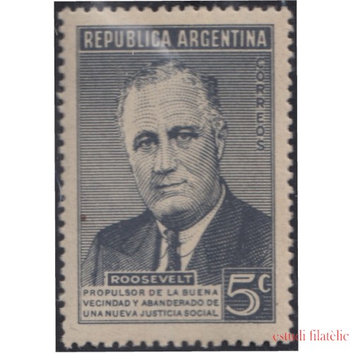 Argentina 465 1946 Aniversario de la muerte del Presidente Roosevelt MNH