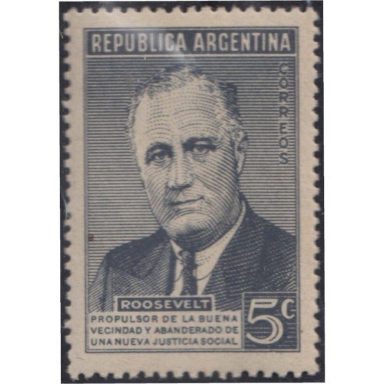 Argentina 465 1946 Aniversario de la muerte del Presidente Roosevelt MNH
