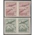 Argentina 467/68 1946 Pareja sin dentar Líneas Aéreas Argentinas Avión Airplane MNH