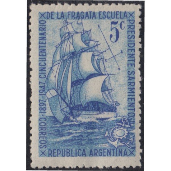 Argentina 488 1947 50 Años de la Fragata Presidente Sarmiento MNH Argentina 488 1947 50 Años de la Fragata Presidente Sarmiento MNH