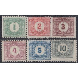 Uruguay Tasas 12/17 1922 Litografías MNH Uruguay Tasas 12/17 1922 Litografías MNH
