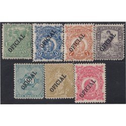 Uruguay SO 92/98 1904/06 Oficial MH Uruguay SO 92/98 1904/06 Oficial MH