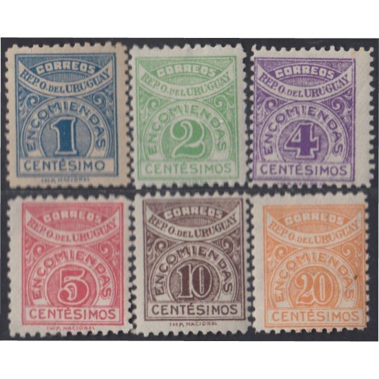 Uruguay servicio postal 23/28 1926 Encomiendas MNH Uruguay servicio postal 23/28 1926 Encomiendas MNH