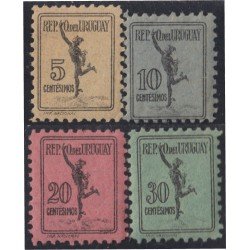 Uruguay servicio postal 29/32 1926 Encomiendas MH