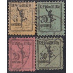 Uruguay servicio postal 29/32 1926 Encomiendas Usados