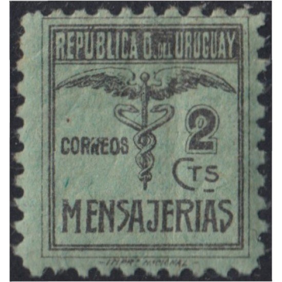 Uruguay servicio postal 33 1928 Mensajerías MNH Uruguay servicio postal 33 1928 Mensajerías MNH