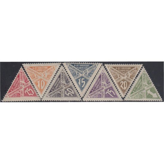 Uruguay servicio postal 34/40 1929 Encomiendas MNH