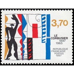 France Francia 2470 1987 Centenario del nacimiento de Le Corbusier MNH