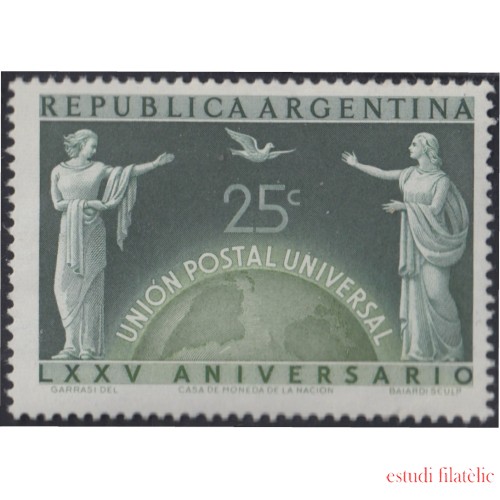 Argentina 502 1949 75 Aniversario del UPU MNH