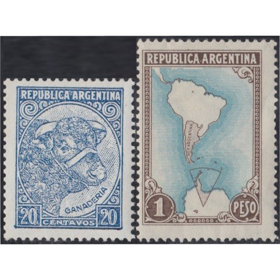 Argentina 511/12 1951 Serie Corriente MH
