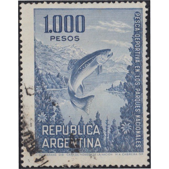 Argentina 971 1974 Serie Corriente Pez Fish Usado Argentina 971 1974 Serie Corriente Pez Fish Usado