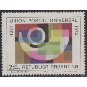 Argentina 989a 1974 Centenario del U.P.U. filigrana G MNH