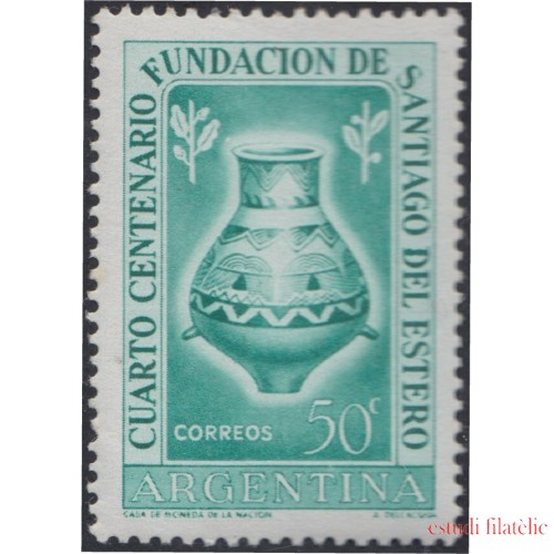 Argentina 537 1953 4° Centenario de la Fundación de Santiago del Estero MNH