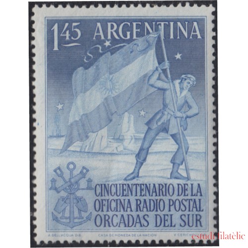 Argentina 539 1954 50 Años de la Oficina Radio Postal de Orcadas del Sur MNH