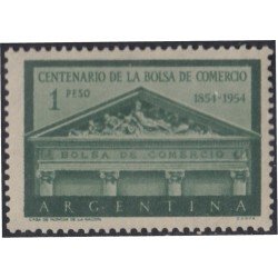 Argentina 543 1954 Centenario de la Bolsa de Comercio MNH Argentina 543 1954 Centenario de la Bolsa de Comercio MNH