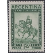 Argentina 558 1956 104 Años de la Batalla de Monte-Caseros MNH